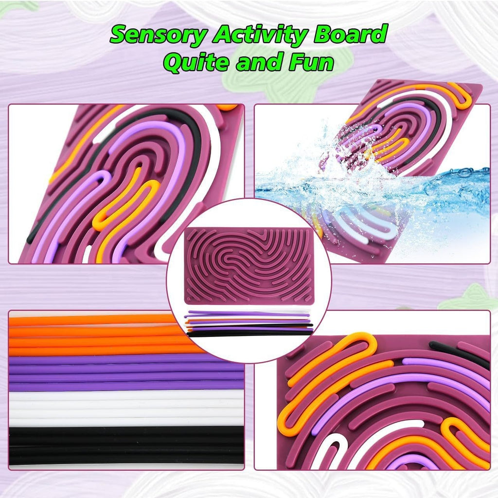 Silicone Rainbow Sensory Activity Board for Children's Intellectual Development and Stress Relief 🇨🇳