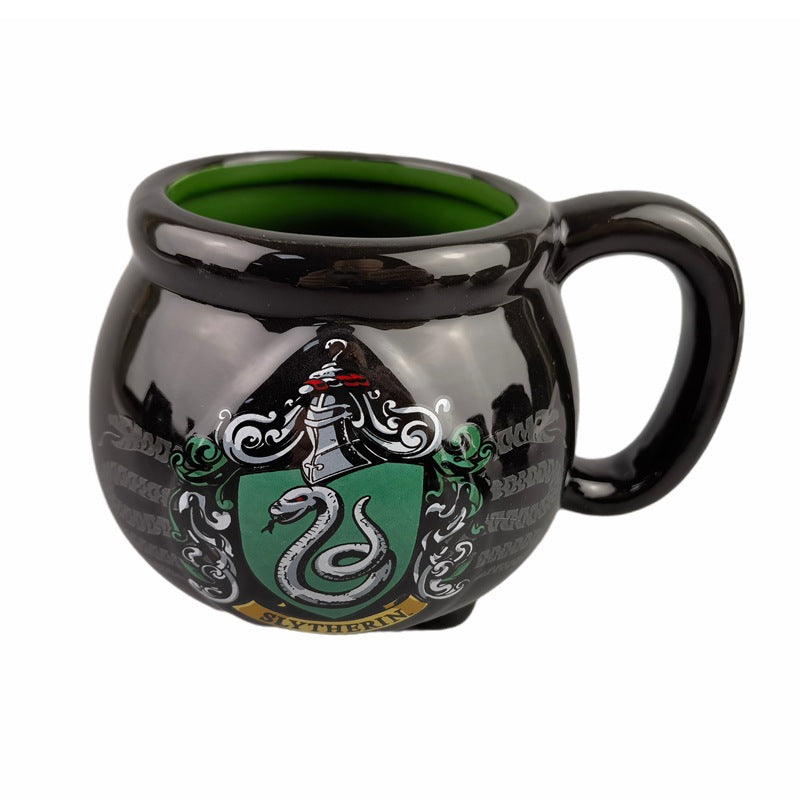 Black Mug With Legs Harry Potter Triangle Pot Ceramic Cup Censer Shape Cartoon Mug Switches Brew 🇨🇳