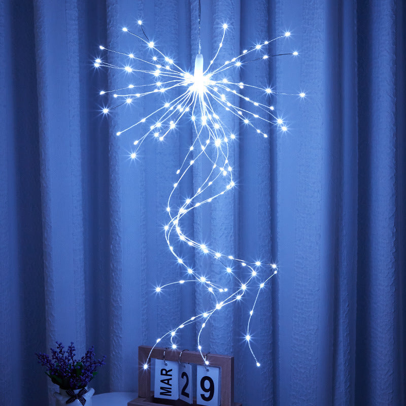 Solar Powered Garden Flowers Firework Lights Outdoor Copper Wire Lights Waterproof 🇨🇳