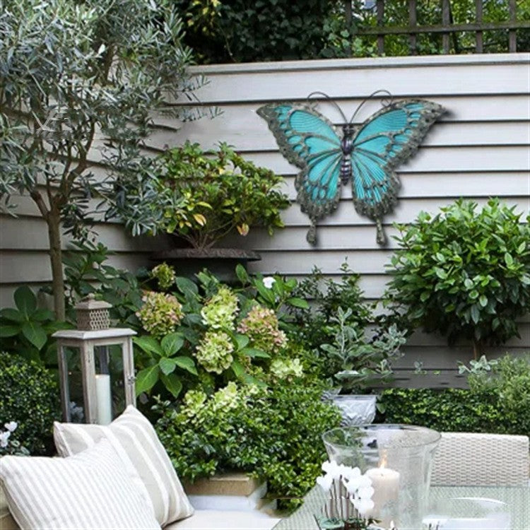 Blue Butterfly Garden Outdoor Wall Decorations 🇨🇳