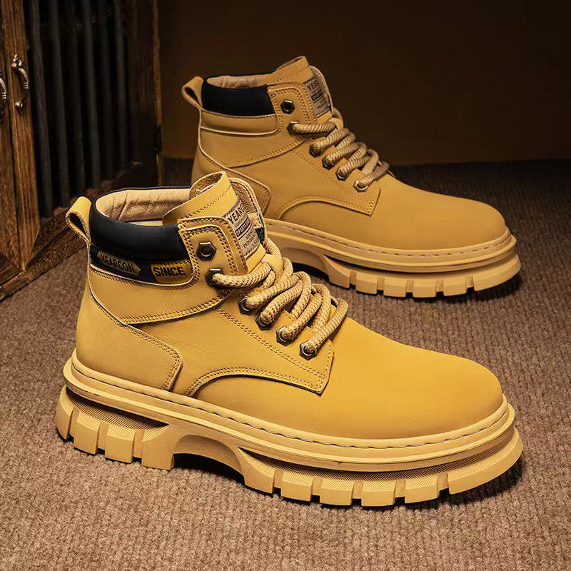 Martin Boots Men Trendy High Top British Working Wear 🇨🇳