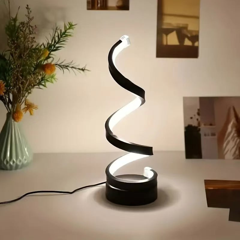 USB Powered Spiral Desk Lamp Simple And Adjustable LED Desk Lamp 🇨🇳