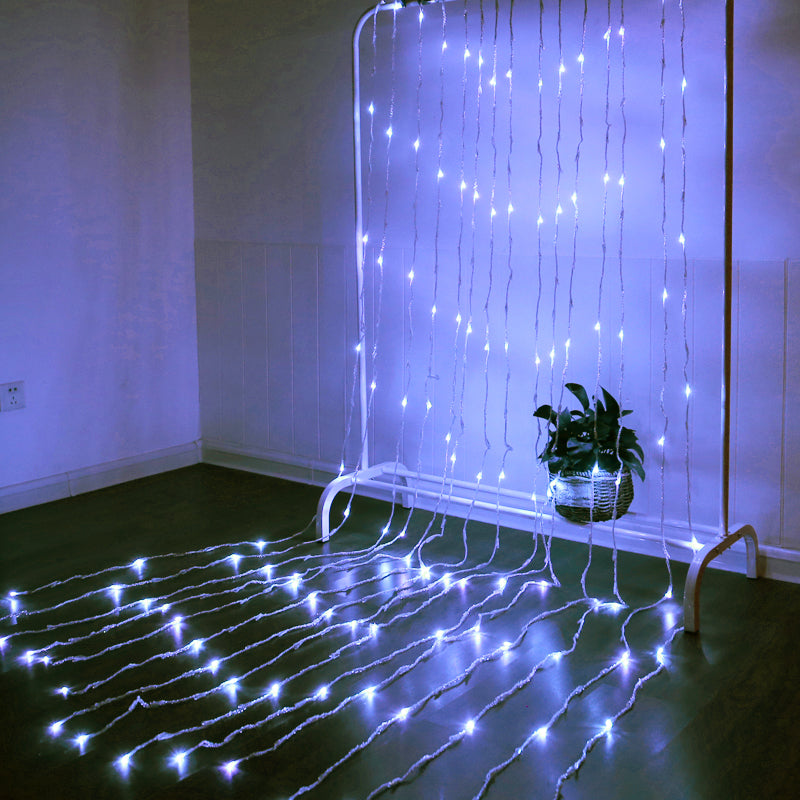 LED water lamp waterfall star string lamp 🇨🇳