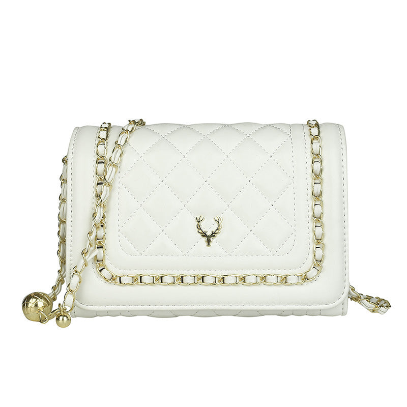Rhombus Embroidery Line Small Square Temperament Wild Crossbody Bag 🇨🇳