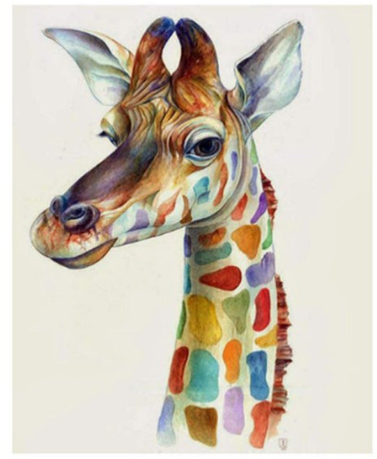 Digital Oil Painting Hand-painted Giraffe Series Home Decoration 🇨🇳