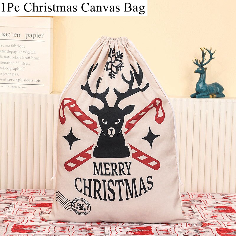 70/60CM Christmas Bag Christmas Double Drawstring Gift Bundle Bag 🇨🇳