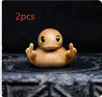 Solid Wood Carving Home Office Cartoon Desktop Small Ornaments 🇨🇳