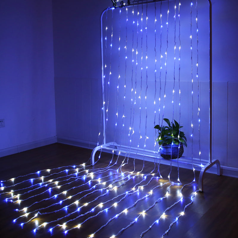 LED water lamp waterfall star string lamp 🇨🇳
