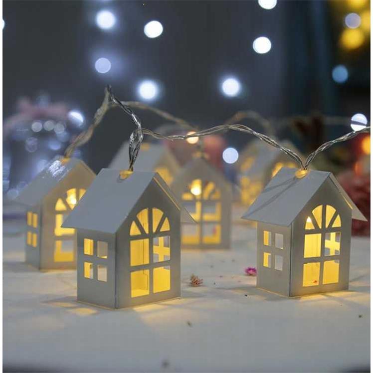 2M 10pcs LED Christmas Tree House Style Fairy Light Led String wedding natal Garland New Year christmas decorations for home 🇨🇳