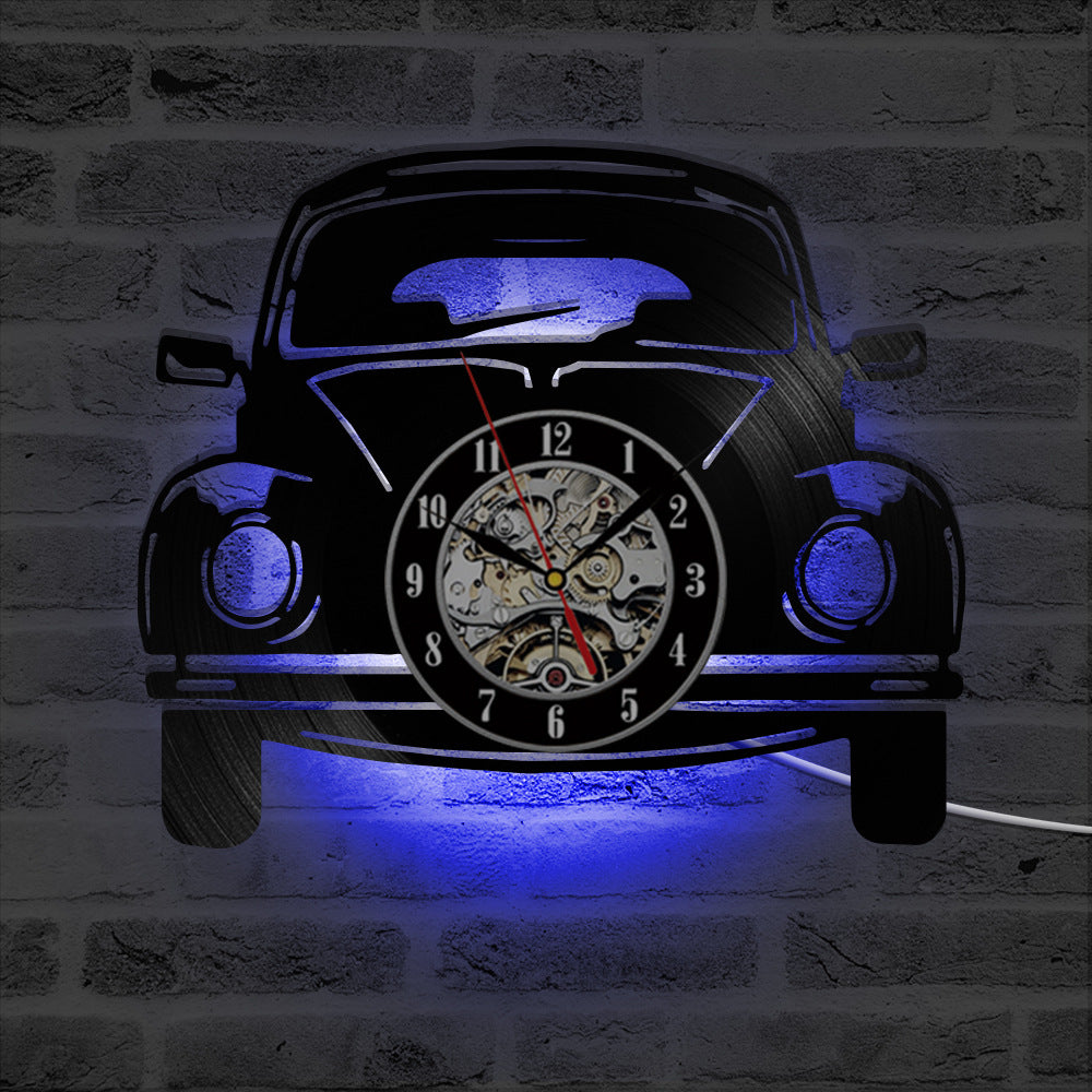 Classical Car Circular Hollow Vinyl Record Wall Clock 🇨🇳