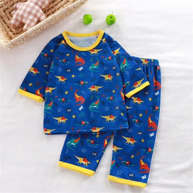 2-Piece Children Three-Quarter Sleeve Pyjamas Set 🇨🇳