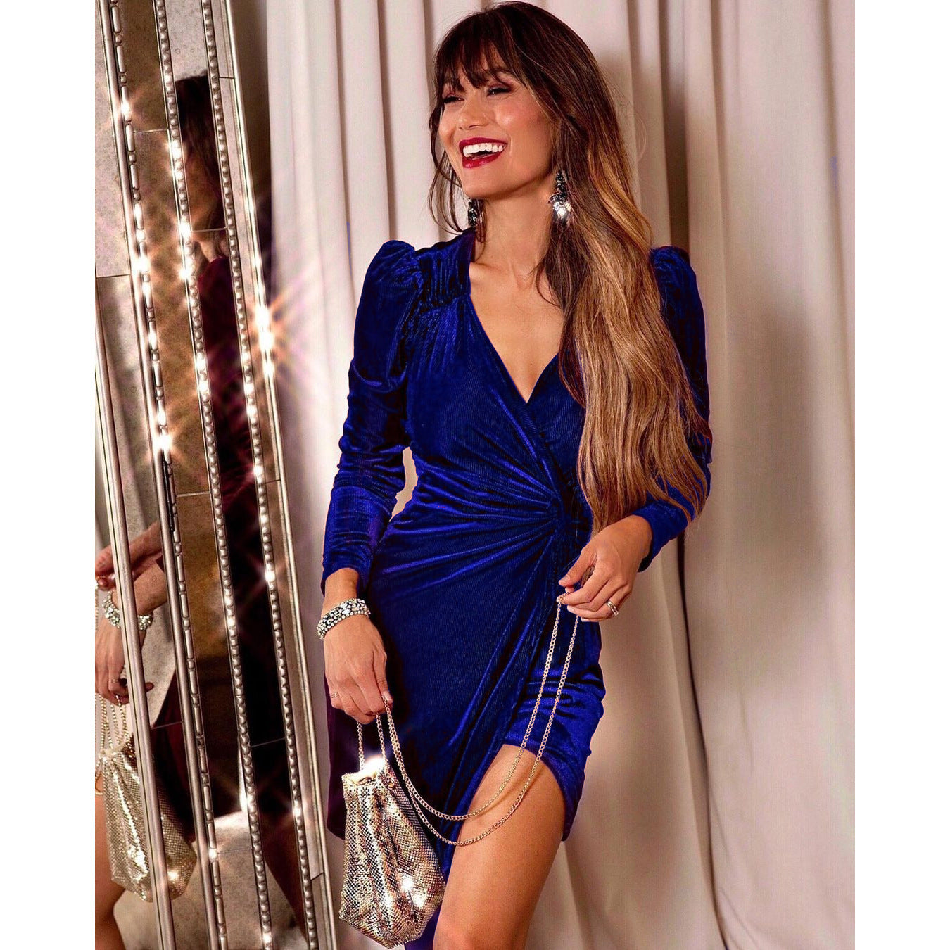 Casual Dress for Autumn and Winter Velvet Loose Dress for Christmas Party 🇨🇳