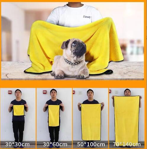 Quick-drying Towels for Pet/Dog/Cat Soft Fiber Towels Water-absorbent Bath Towel Convenient Pet Shop Cleaning Towel Pet Supplies 🇨🇳
