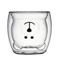 Creative Cartoon Double Glass Bear Cup 🇨🇳