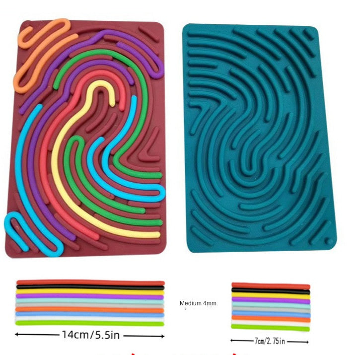 Silicone Rainbow Sensory Activity Board for Children's Intellectual Development and Stress Relief 🇨🇳