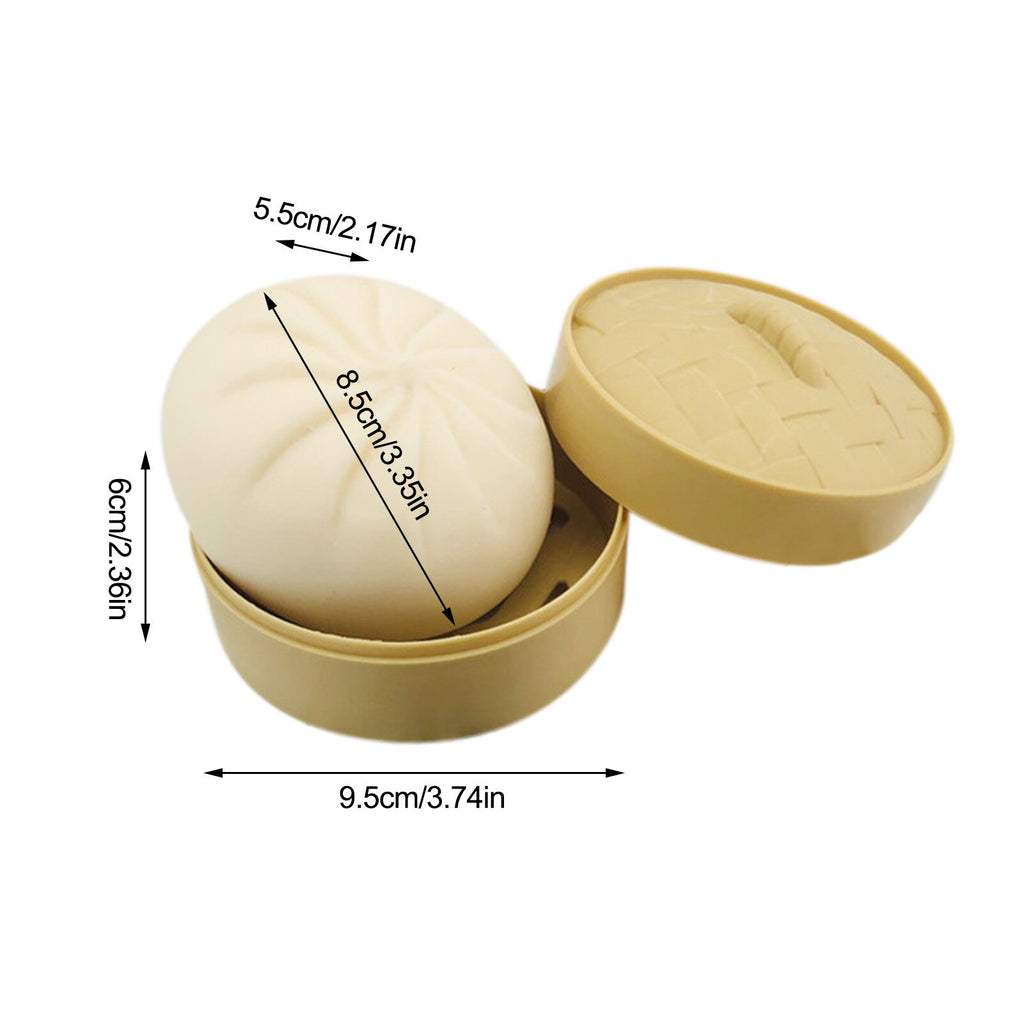 Stress Relief Toy Decompression Sensory Fidget Toy Unzip Toy Steamed Stuffed Bun Simulation Fidget Toy Set 🇨🇳