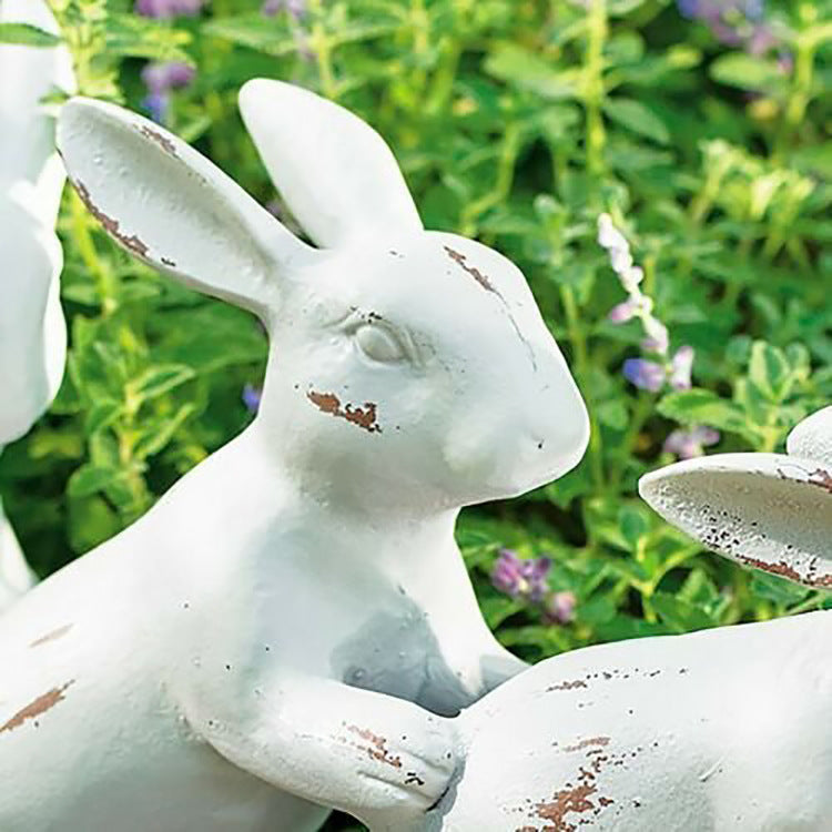 Four Wild Rabbits Ornament Garden Resin Crafts Sculpture Decoration 🇨🇳