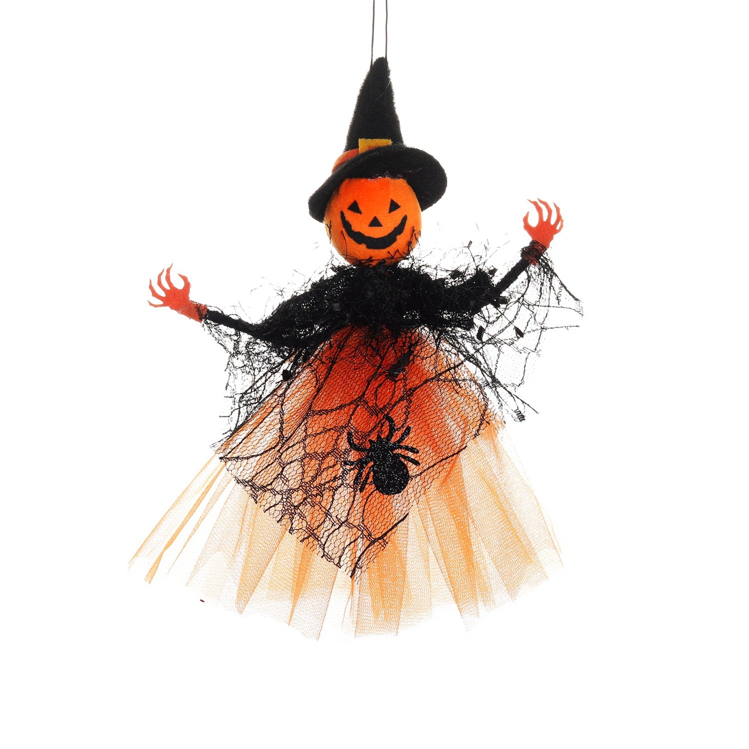 Halloween mesh pendant bar pumpkin witch ghost pendant scene decoration prank pendant 🇨🇳