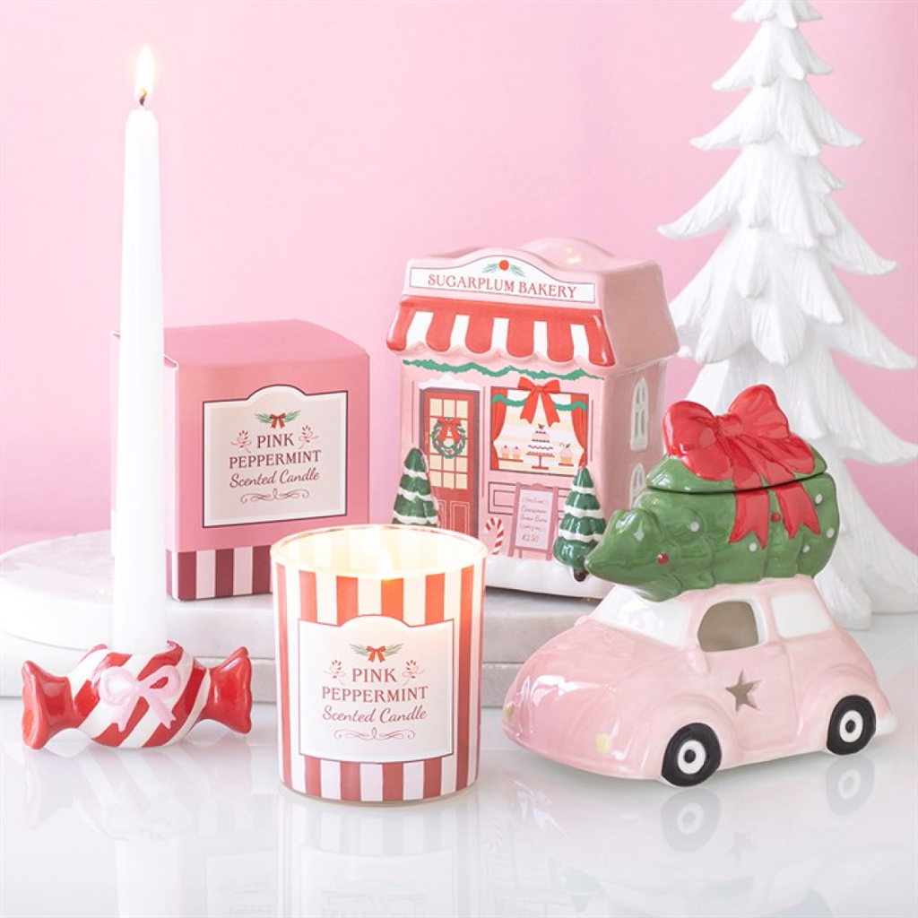 Pink Peppermint Scented Candle 🇬🇧