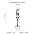 Creative Girdle Champagne Cup Crystal Glass Butterfly Stickers 🇨🇳