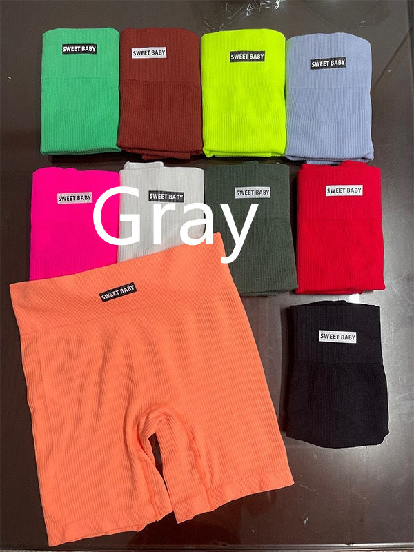 Sports Yoga Suit With Chest Pad Shockproof Beauty Back Hip Withdraw Stretch Sports Women's Shorts 🇨🇳