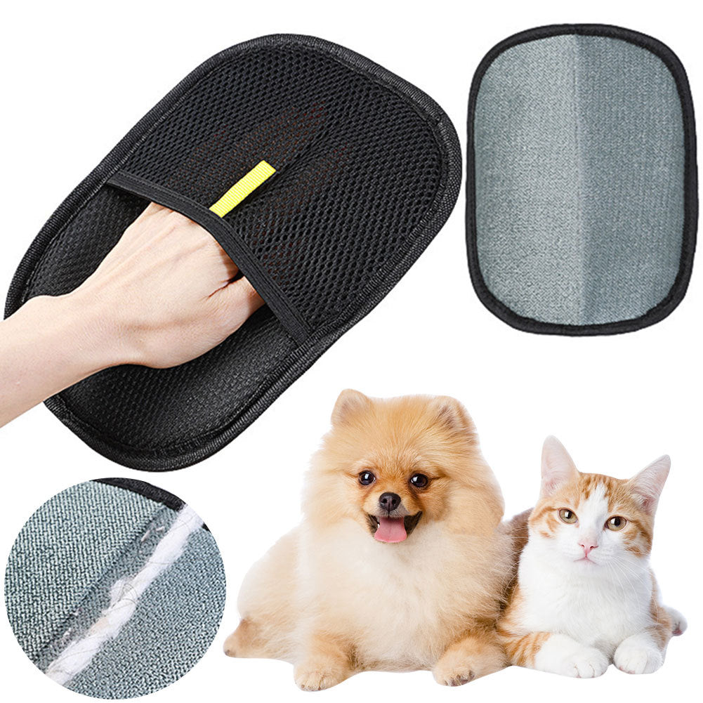 Pet Hair Remover Mitt Gloves For Dog Cat Rabbit With Long Short Curly Hair 🇨🇳
