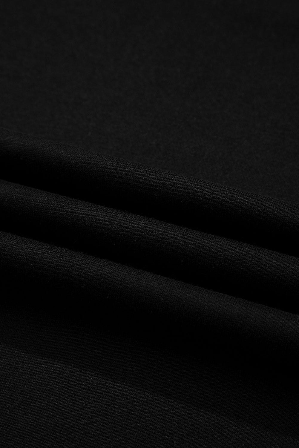 Black Varsity Striped Sleeve Drop Shoulder Sweatshirt and Short Set 🇺🇲