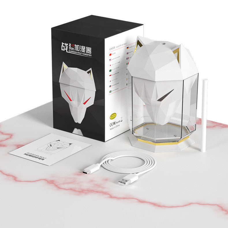 War Wolf Air Humidifier Ultrasonic Air Diffuser Colorful Lights Humidifier Air Nano Spray Home Desktop Supplies 🇨🇳