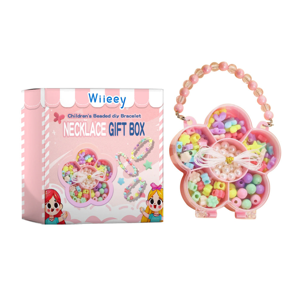 Kids Beading DIY Bracelet Necklace Gift Box Handmade 🇨🇳