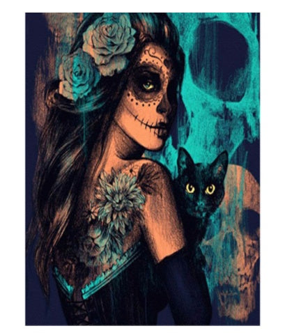 Diamond Painting Horror Skull Art Mosaic Home Wall Decoration 🇨🇳