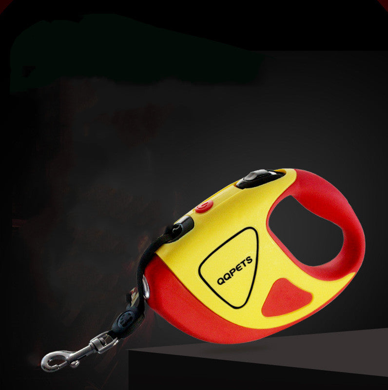 Pet Dog Automatic Retractable Fiber Leash Night Safety LED Shining Automatic Stretching Dog Hand Holding Rope Pet Supplies 🇨🇳