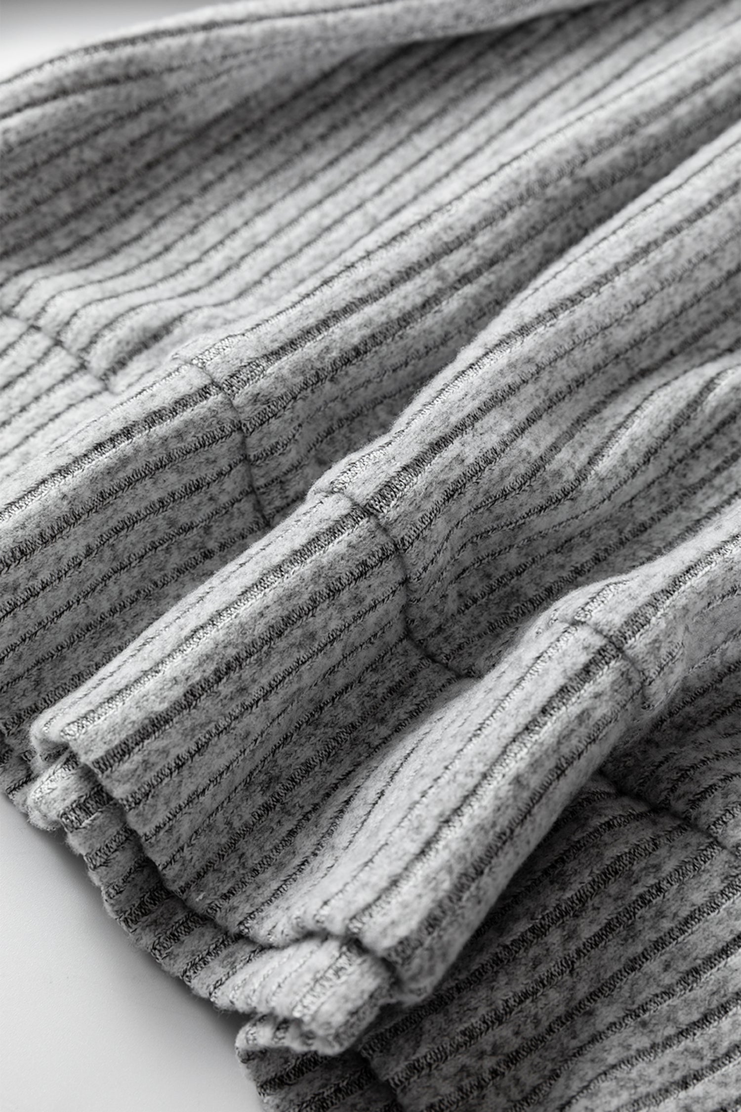 Gray Leopard Print Colorblock Patchwork Ribbed Knit Top 🇺🇸