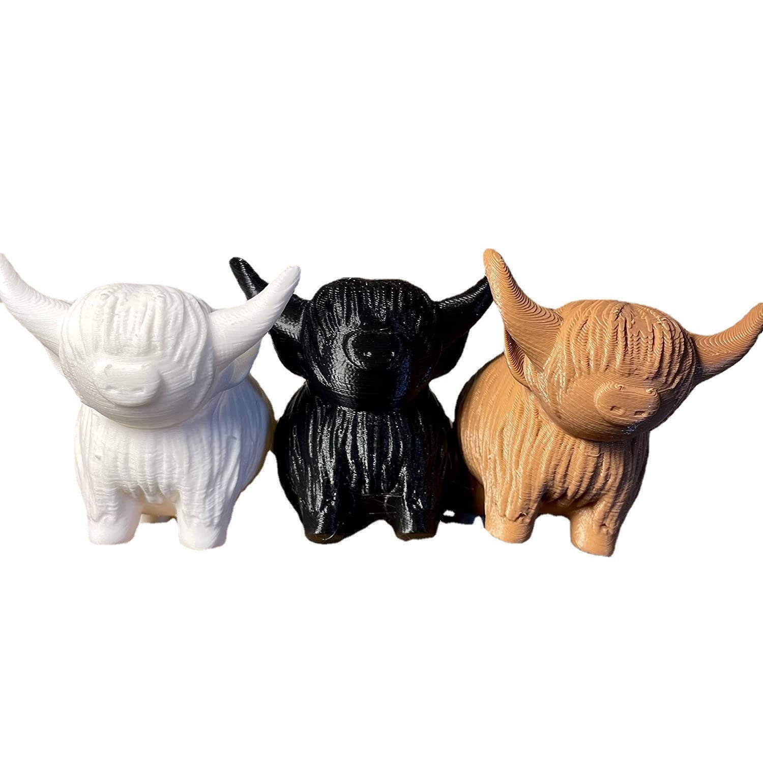 Creative Home Animal Highland Cow Ornaments Decorations 🇨🇳