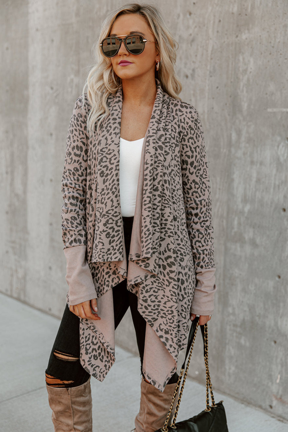 Leopard Open Front Cardigan 🇺🇸