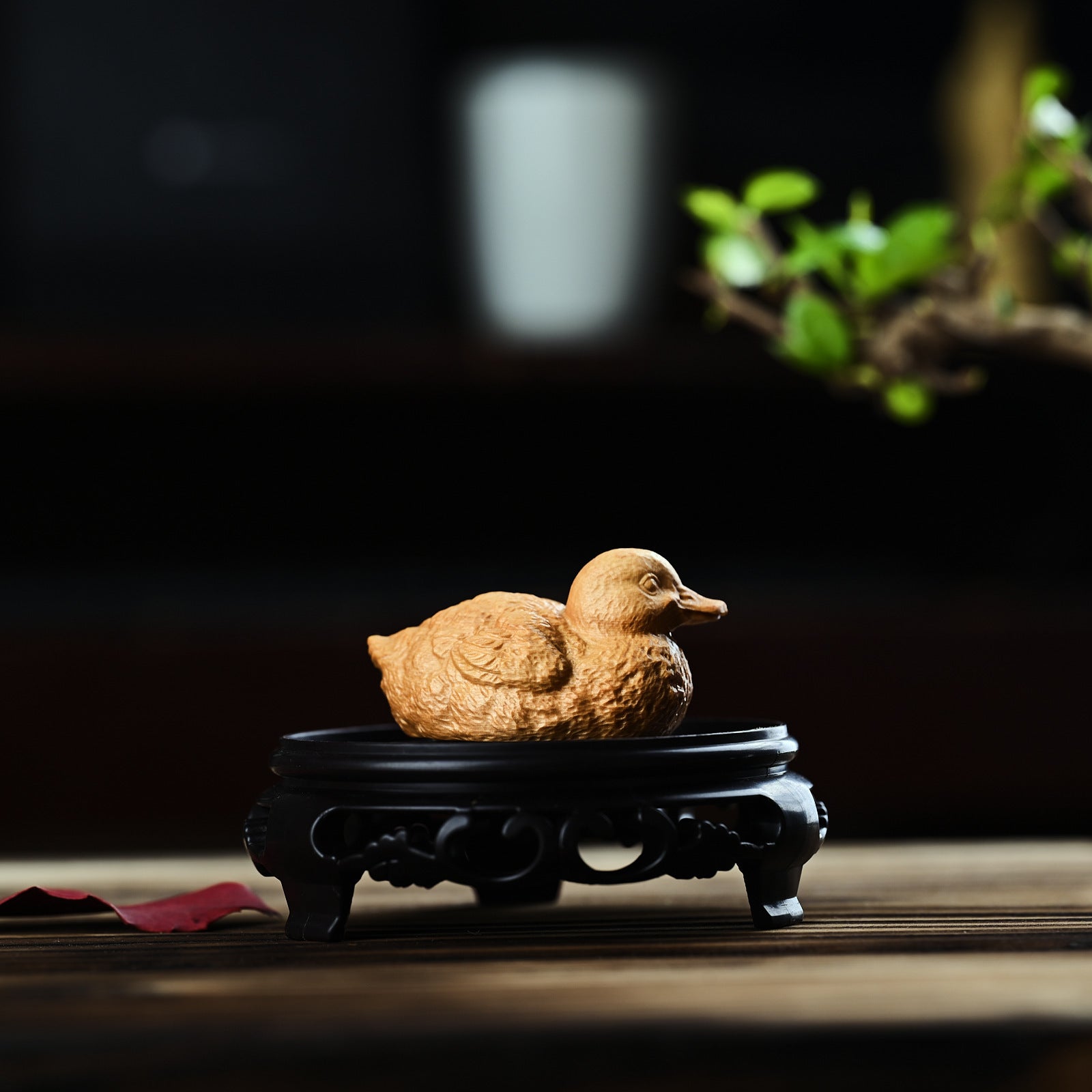 Solid Wood Carving Home Office Cartoon Desktop Small Ornaments 🇨🇳