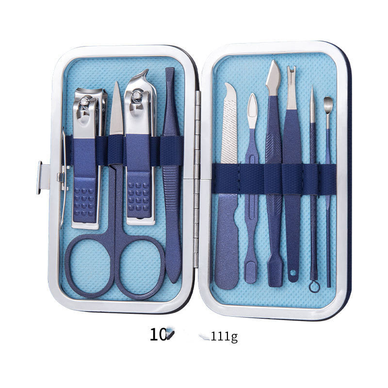 Professional Scissors Nail Clippers Set Ear Spoon Dead Skin Pliers Nail Cutting Pliers Pedicure Knife Nail Groove Trimmers 🇨🇳