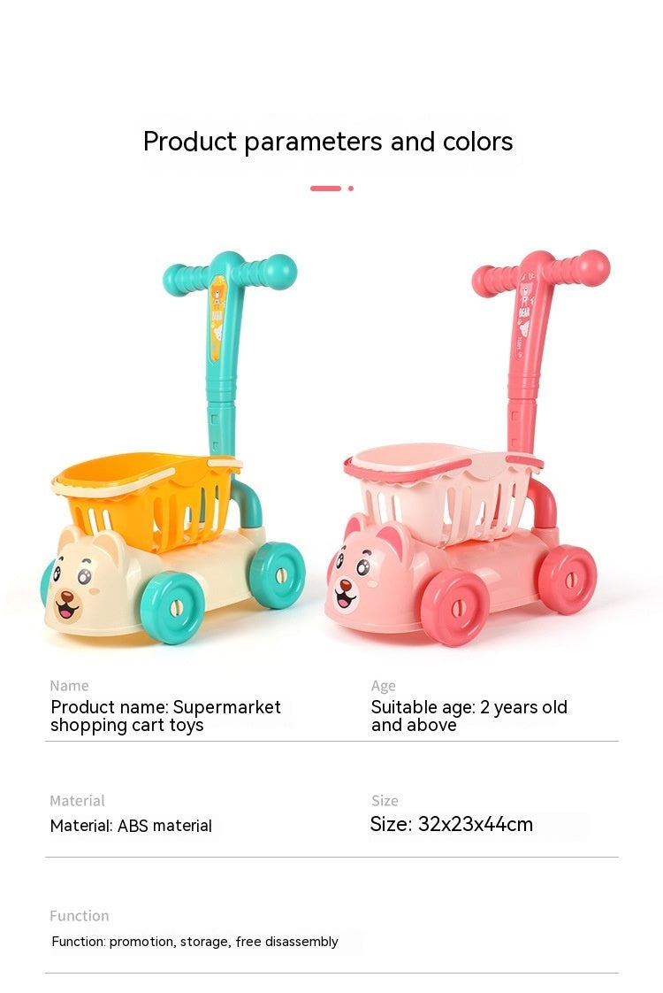 Children's Supermarket Kitchen Toy Simulation Trolley 🇨🇳