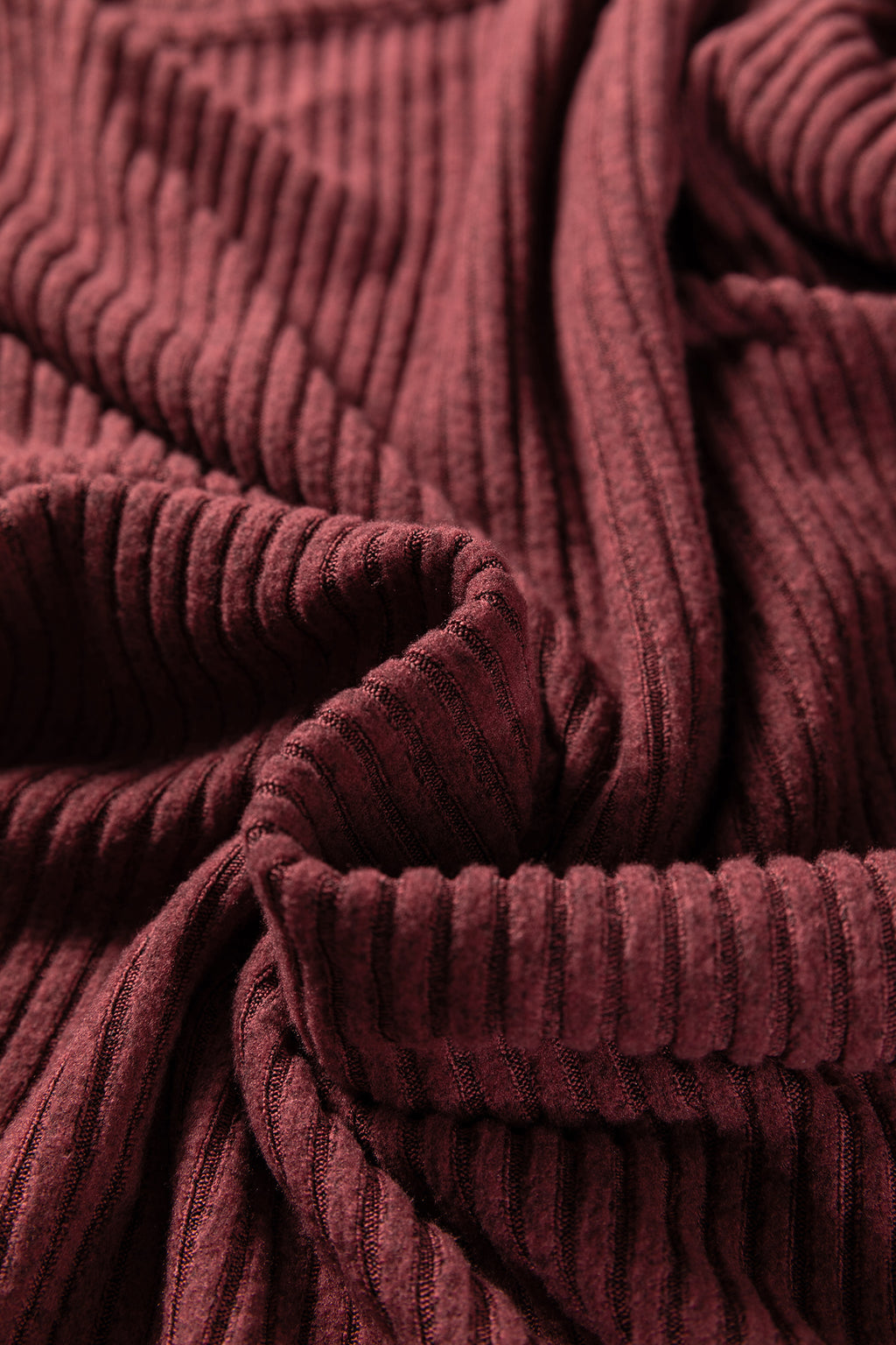 Wild Ginger Plus Size Ribbed Button Decor Long Sleeve Loose Top 🇺🇸