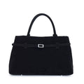 2025 Hot Sale Decorative Design Solid Faux Suede Handbag Large Capacity Casual Tote Bags For Women Tote Design Portable Shoulder Bag 🇨🇳
