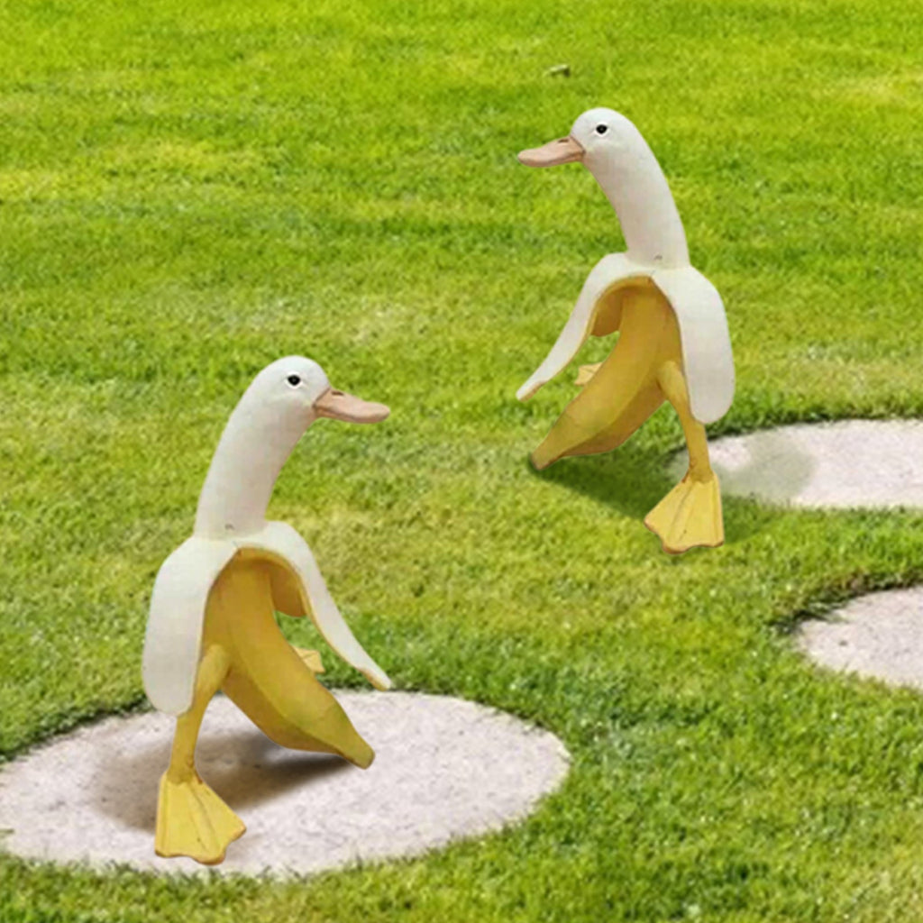 New Banana Duck Decor Creative Art Ornament Garden Decoration 🇨🇳