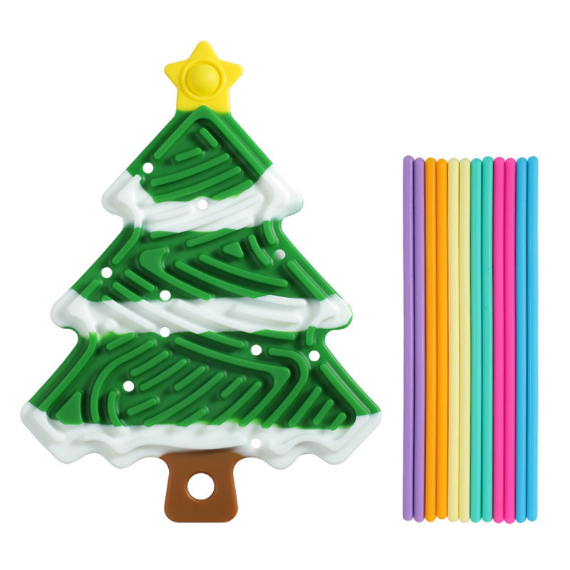 Christmas Tree Decompression Plate Space Sensory Children's Educational Toys 🇨🇳