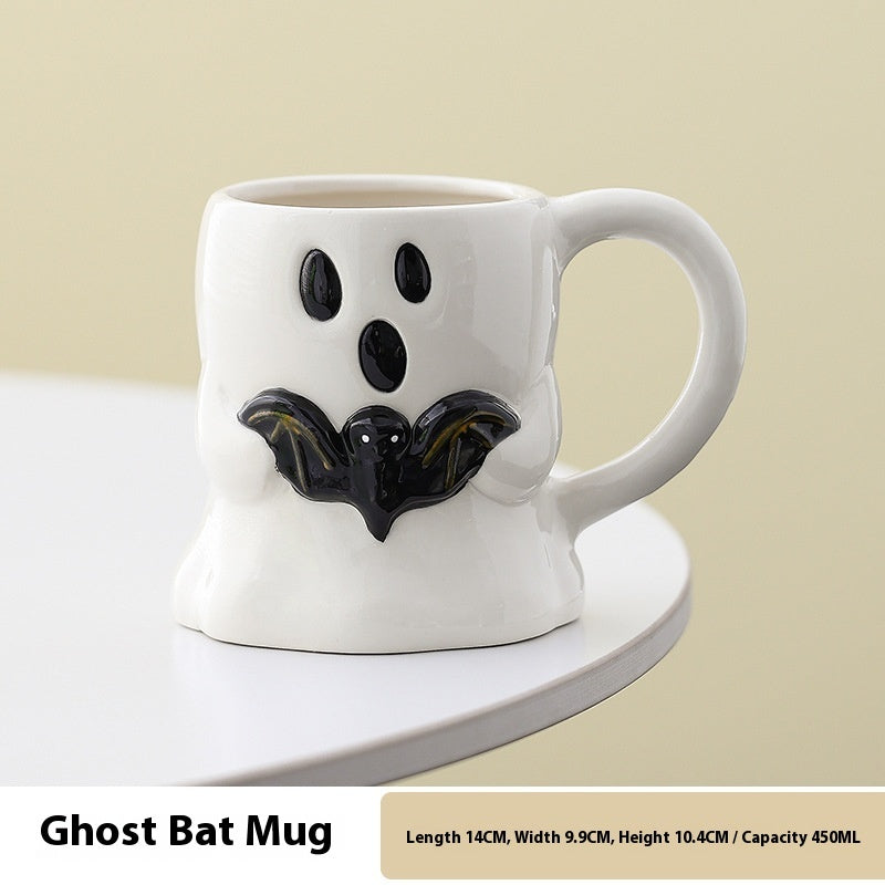 Cute Ghost Pumpkin Mug Halloween Ceramic Cup 🇨🇳