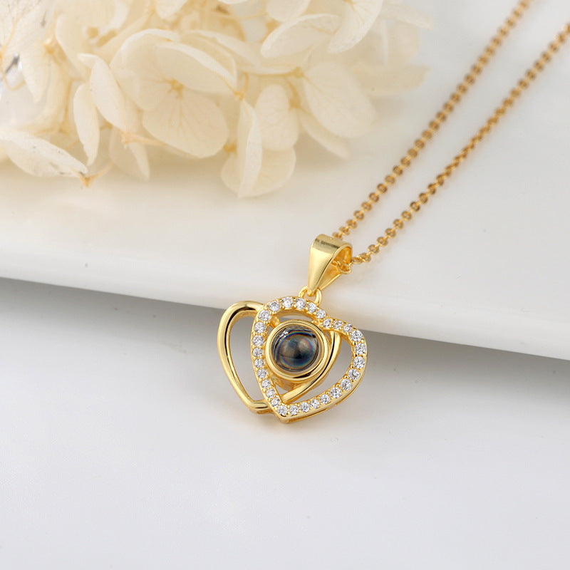 Language I Love You Love Heart-shaped Projection Necklace 🇨🇳