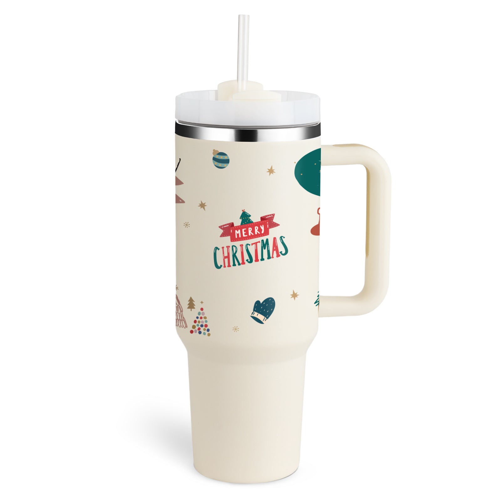 40 Oz Tumbler With Handle Straw Insulated, Stainless Steel,Spill Proof, Vacuum insulated With Lid Tapered 🇨🇳