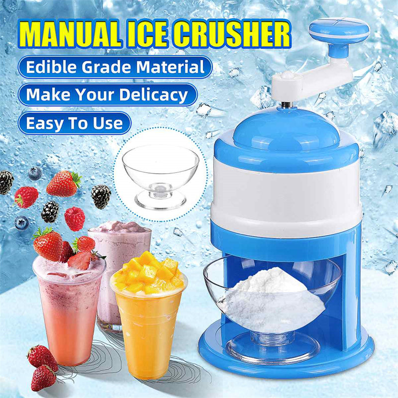 Portable Manual Ice Crushers Hand Crank Ice Shaver 🇨🇳