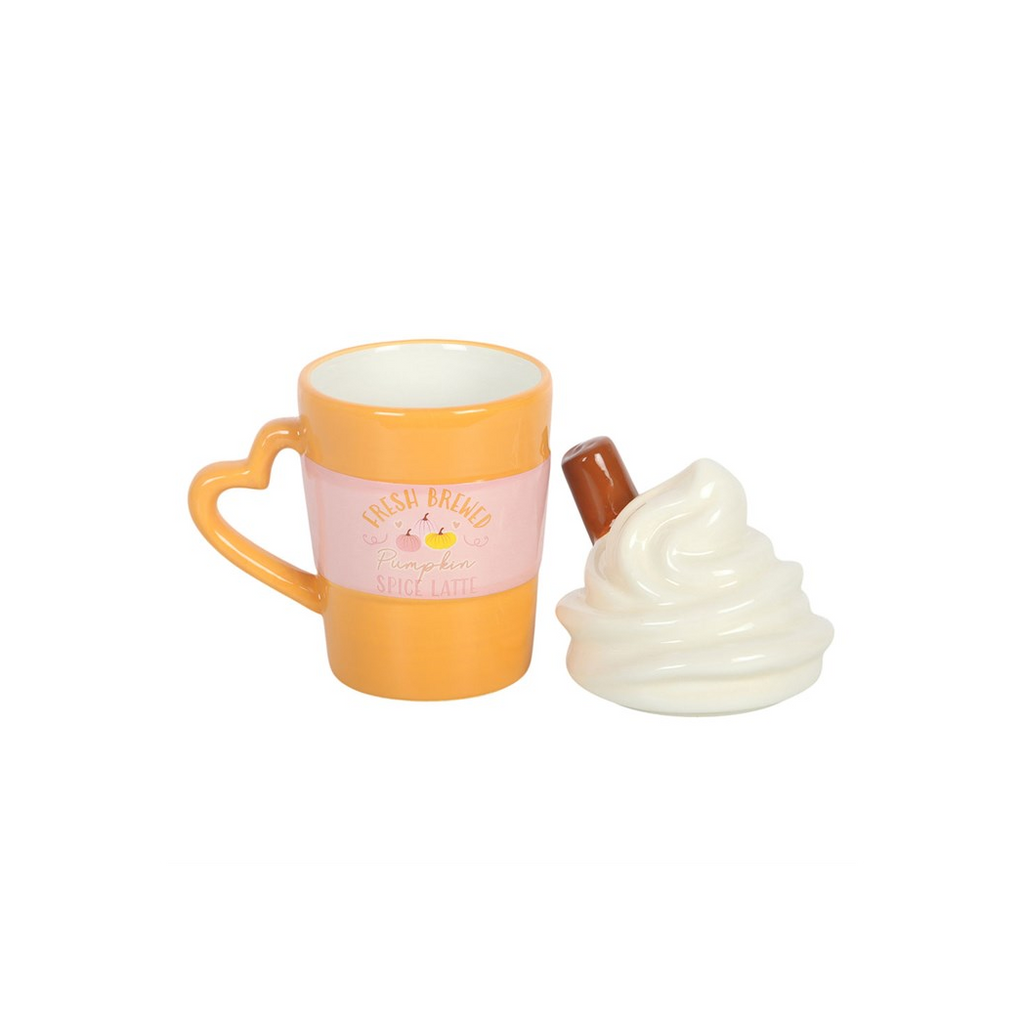 Fresh Brewed Pumpkin Spice Latte Lidded Mug 🇬🇧