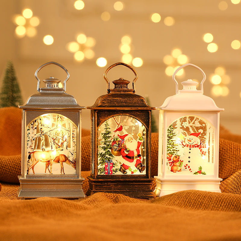 Christmas decorations, illuminated hand-held oil lamps, LED display 🇨🇳