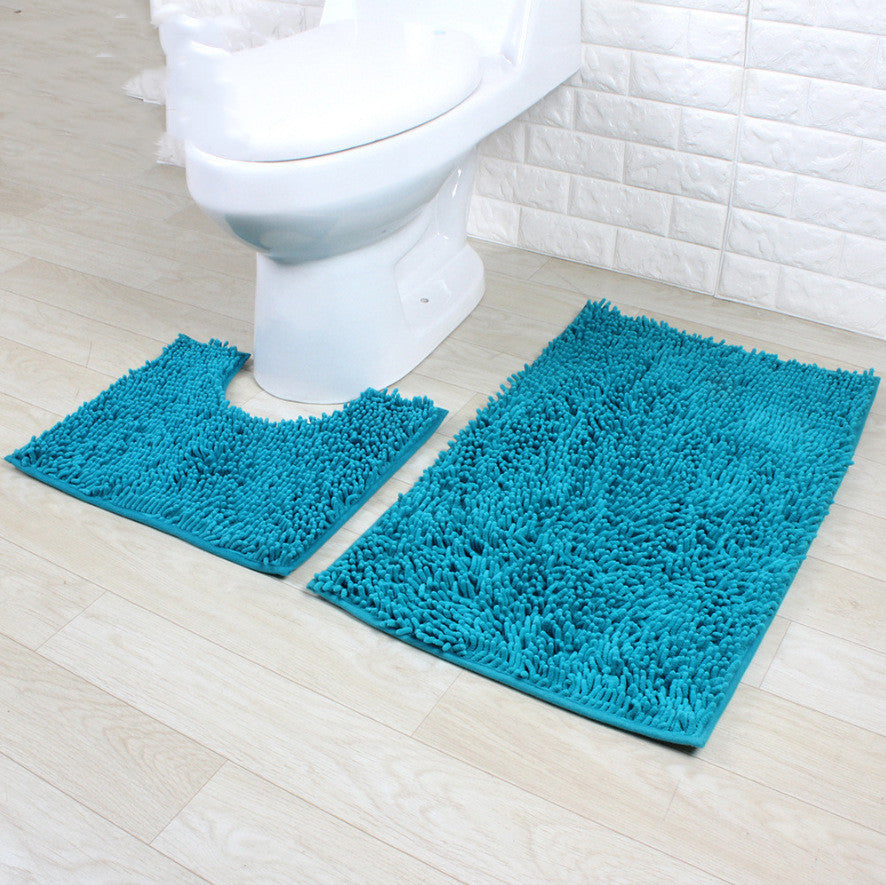 Encrypted Chenille Plush Carpet Bathroom Two-piece Floor Mat 🇨🇳