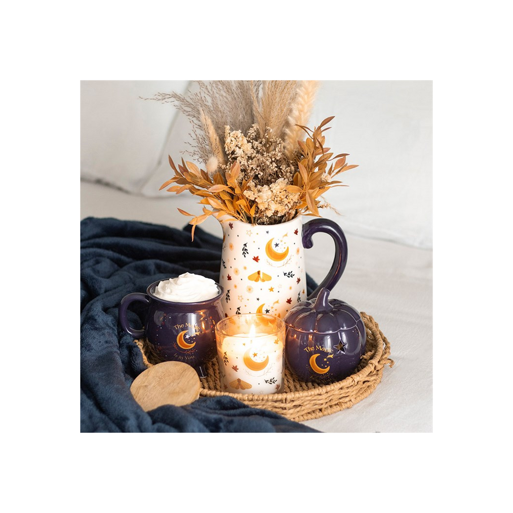 Autumn Magic Harvest Moon Print Ceramic Flower Jug 🇬🇧