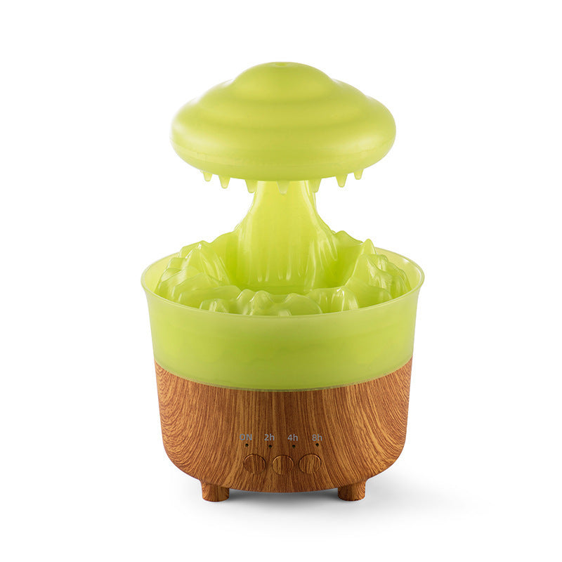 Rain Cloud Night Light Humidifier With Raining Water Drop Sound And 7 Color Led Light Essential Oil Diffuser Aromatherapy 🇨🇳